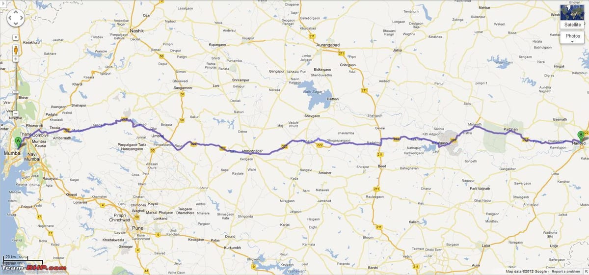 Мумбай nagpur expressway замын газрын зураг нь