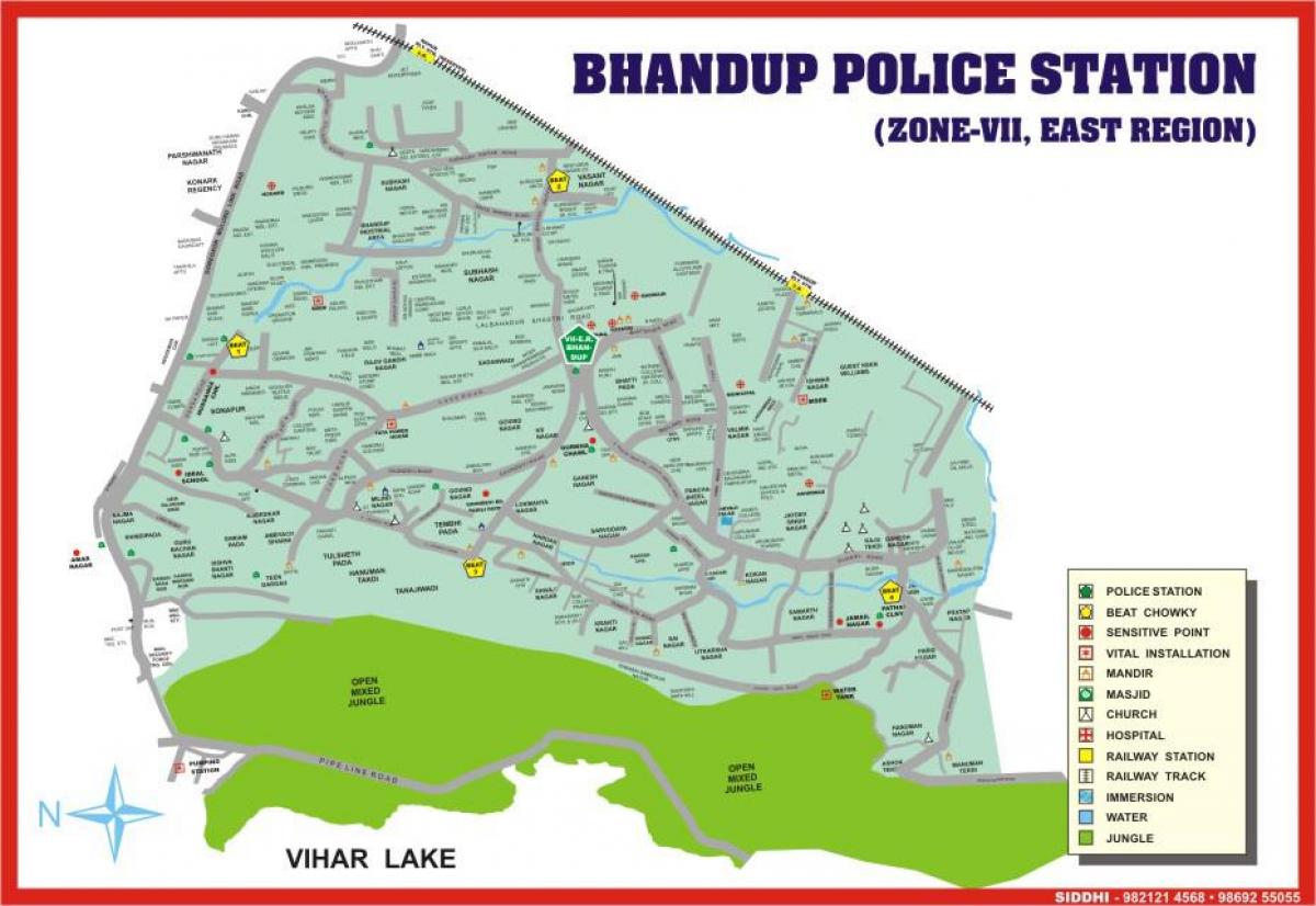 Мумбай Bhandup газрын зураг