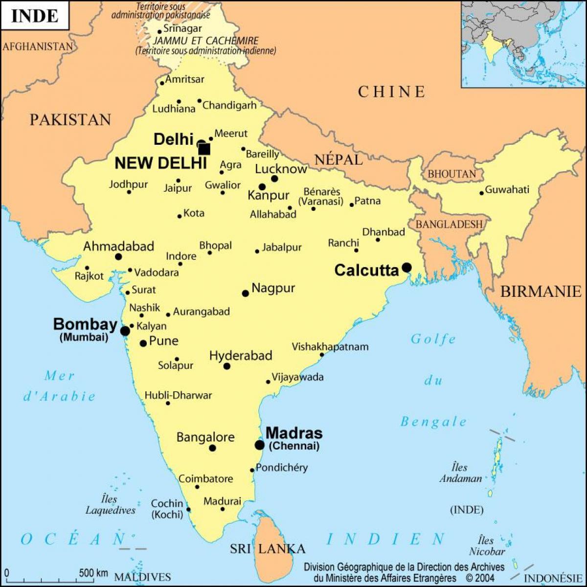 Bombay дээр дэлхийн газрын зураг