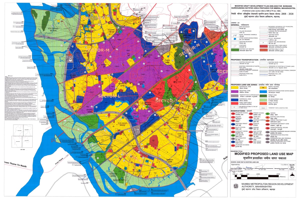 MMRDA бүсийн газрын зураг bhiwandi