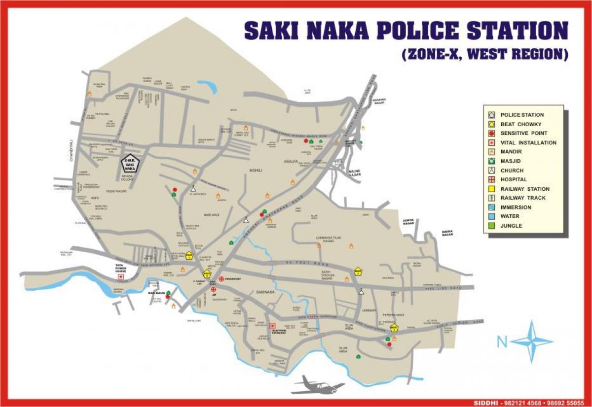 Мумбай Sakinaka газрын зураг