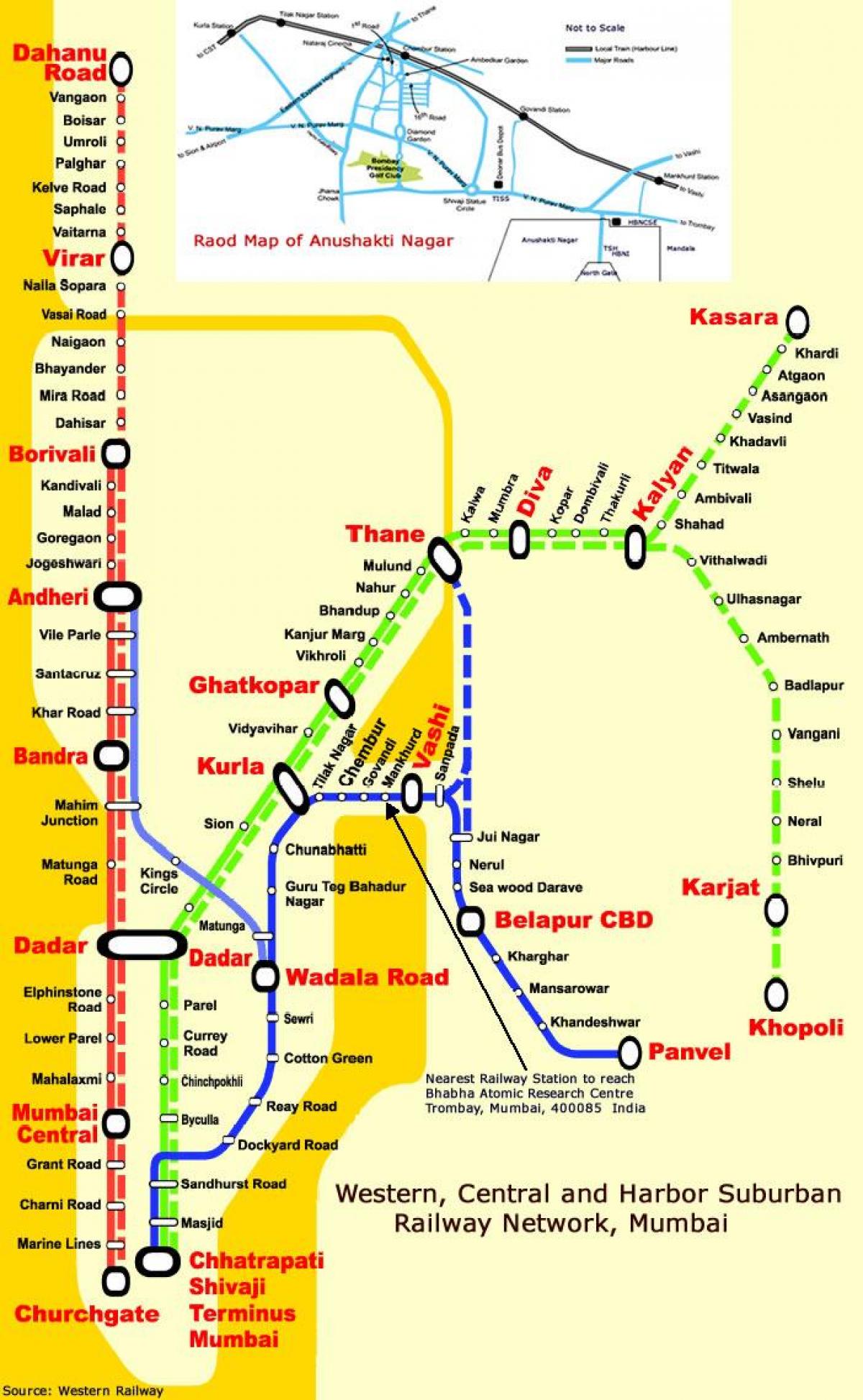 Мумбай хотын төв шугамын станц зураг