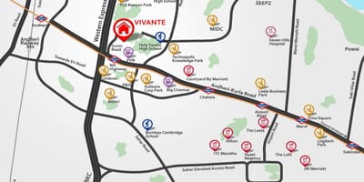 Andheri Мумбай газрын зураг
