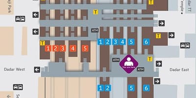Dadar станц платформ газрын зураг