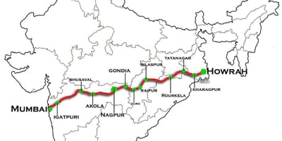 Nagpur Мумбай илэрхийлэх авто замын газрын зураг нь