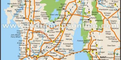 Мумбай хотын захын газрын зураг