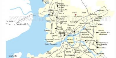 Газрын зураг шинэ Мумбай